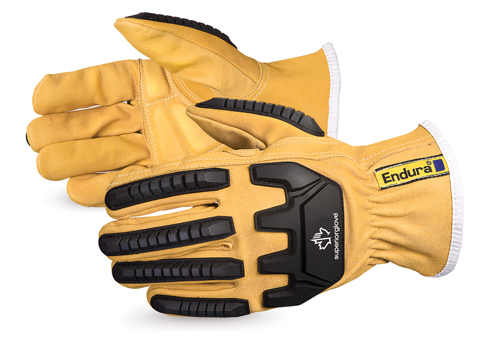 Superior Glove®  Endura® Oilbloc™ Goatskin Kevlar® Lined Anti-Impact Driver Gloves #378GKGVB